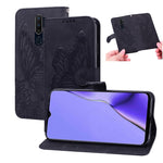 Custodia in pelle a vibrazione orizzontale con goffratura farfalle effetto pelle retrò con supporto, slot per carte e portafoglio, For OPPO A52 / A72 / A92, For OPPO A9 (2020), For Huawei P Smart 2021, For Huawei Honor 10X Lite