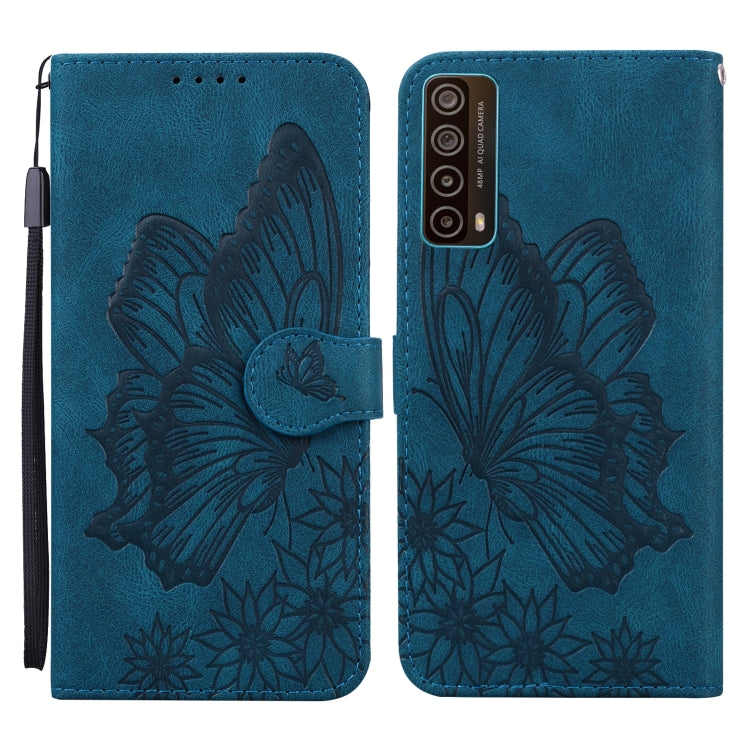 Custodia in pelle a vibrazione orizzontale con goffratura farfalle effetto pelle retrò con supporto, slot per carte e portafoglio, For OPPO A52 / A72 / A92, For OPPO A9 (2020), For Huawei P Smart 2021, For Huawei Honor 10X Lite