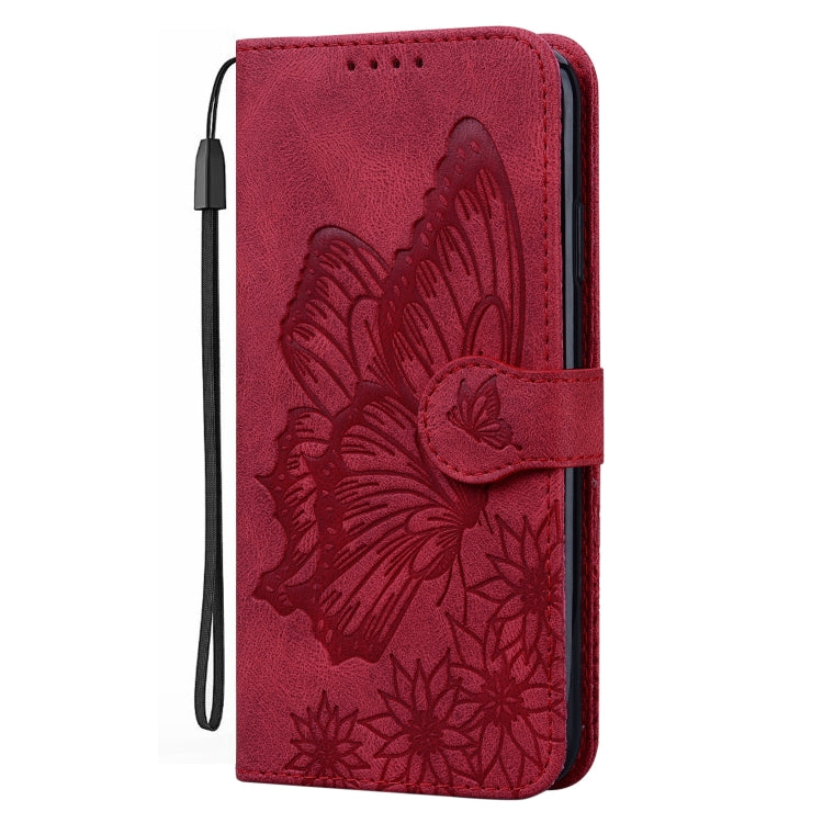 Custodia in pelle a vibrazione orizzontale con goffratura farfalle effetto pelle retrò con supporto, slot per carte e portafoglio, For Nokia 2.4, For Nokia 3.4