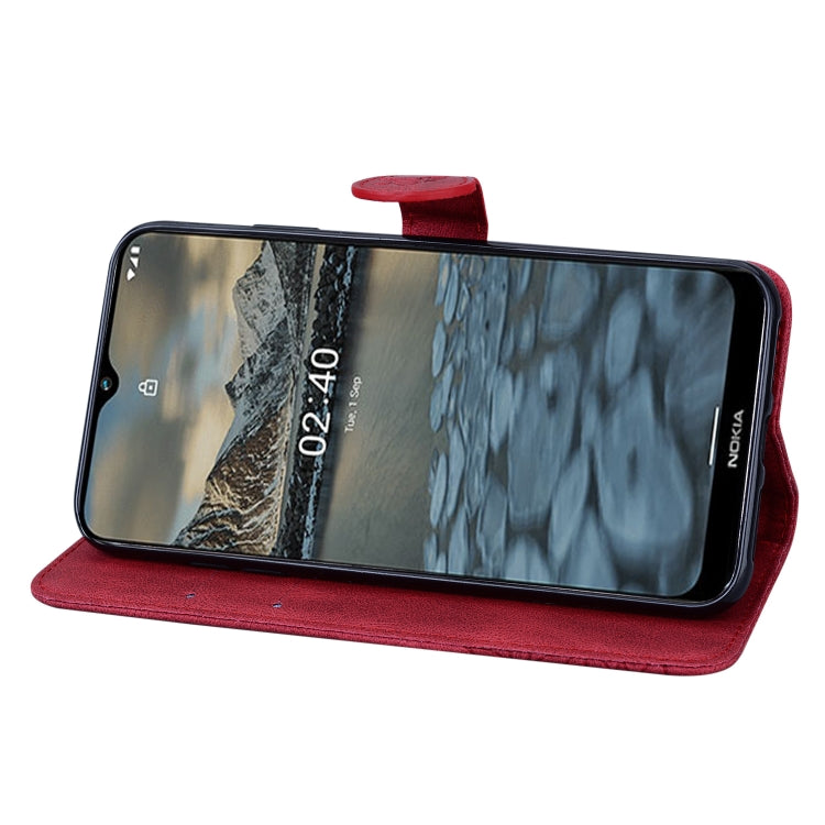 Custodia in pelle a vibrazione orizzontale con goffratura farfalle effetto pelle retrò con supporto, slot per carte e portafoglio, For Nokia 2.4, For Nokia 3.4
