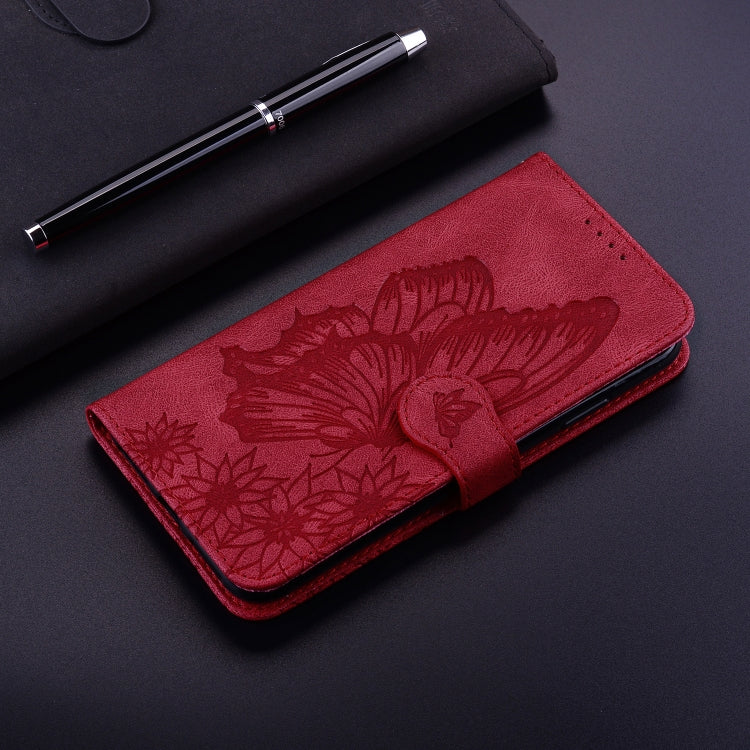 Custodia in pelle a vibrazione orizzontale con goffratura farfalle effetto pelle retrò con supporto, slot per carte e portafoglio, For Nokia 2.4, For Nokia 3.4