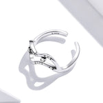 Anello aperto donna argento 925 con zirconi Galaxy Stars