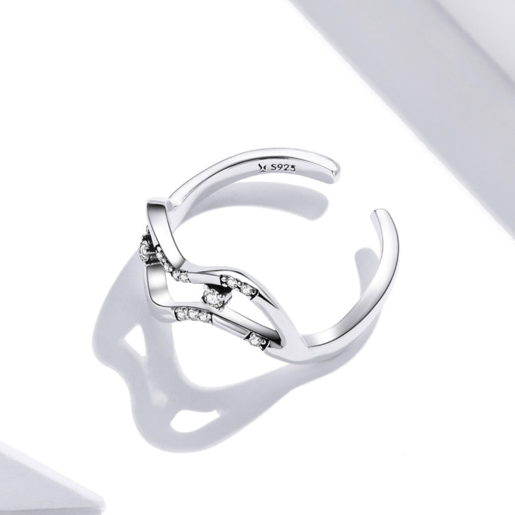 Anello aperto donna argento 925 con zirconi Galaxy Stars