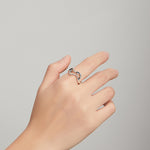 Anello aperto donna argento 925 con zirconi Galaxy Stars
