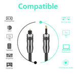 Cavo audio ottico digitale Toslink a Mini Toslink 1-5m