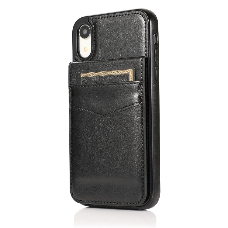 Custodia TPU con supporto e slot carte per iPhone