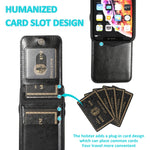Custodia TPU con supporto e slot carte per iPhone