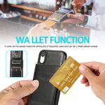 Custodia TPU con supporto e slot carte per iPhone