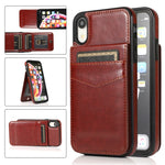 Custodia TPU con supporto e slot carte per iPhone