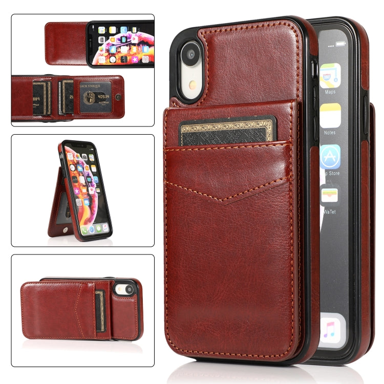 Custodia TPU con supporto e slot carte per iPhone