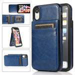 Custodia TPU con supporto e slot carte per iPhone