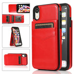 Custodia TPU con supporto e slot carte per iPhone