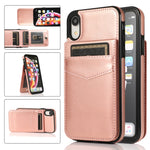 Custodia TPU con supporto e slot carte per iPhone