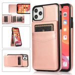 Custodia TPU con supporto e slot carte per iPhone