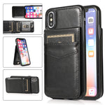 Custodia TPU con supporto e slot carte per iPhone