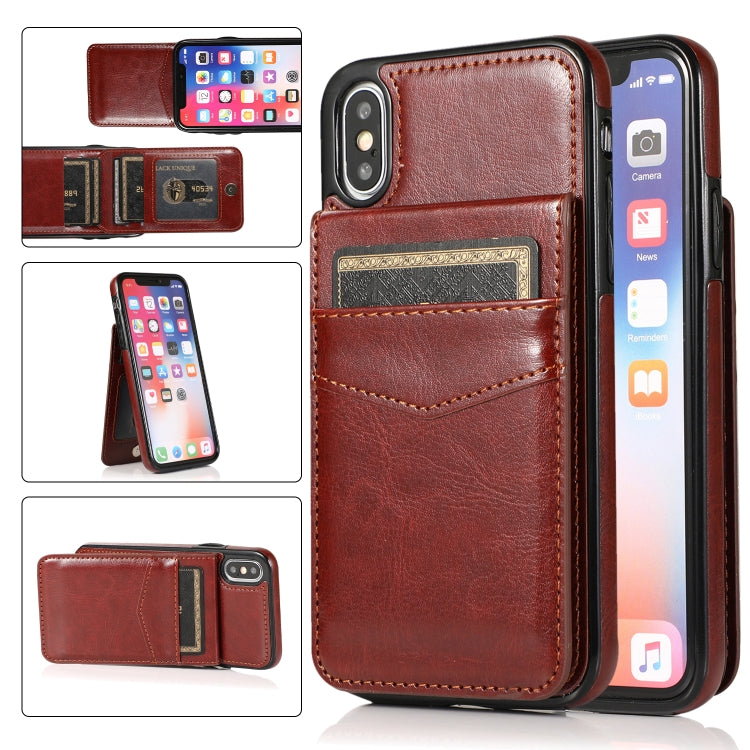 Custodia TPU con supporto e slot carte per iPhone