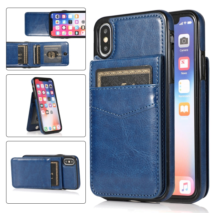 Custodia TPU con supporto e slot carte per iPhone