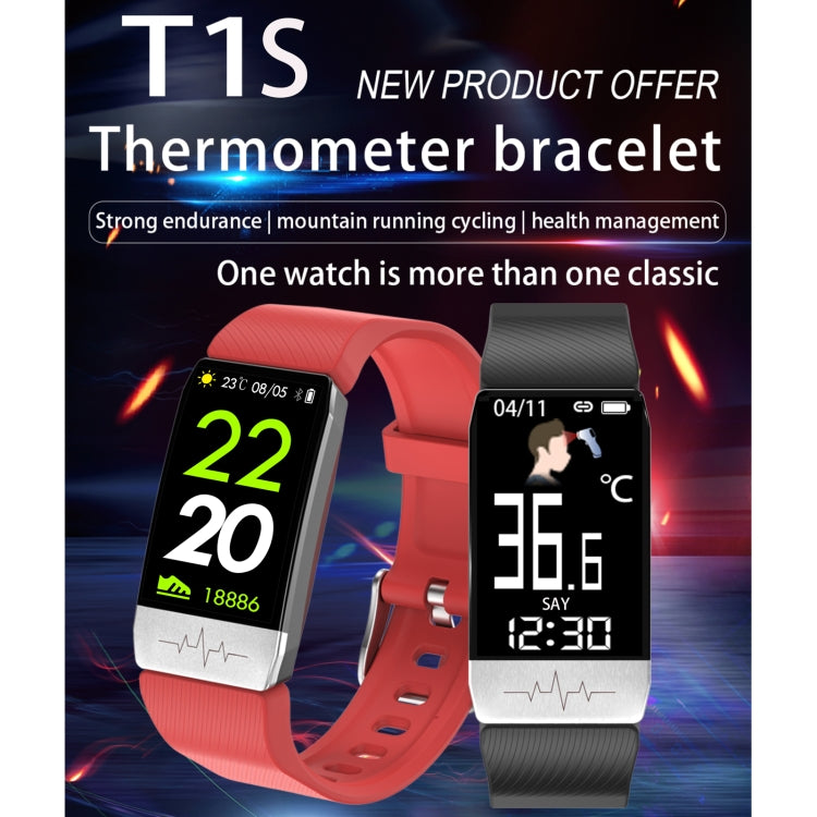 Braccialetto smart impermeabile T1S con schermo 1,14 pollici