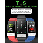 Braccialetto smart impermeabile T1S con schermo 1,14 pollici