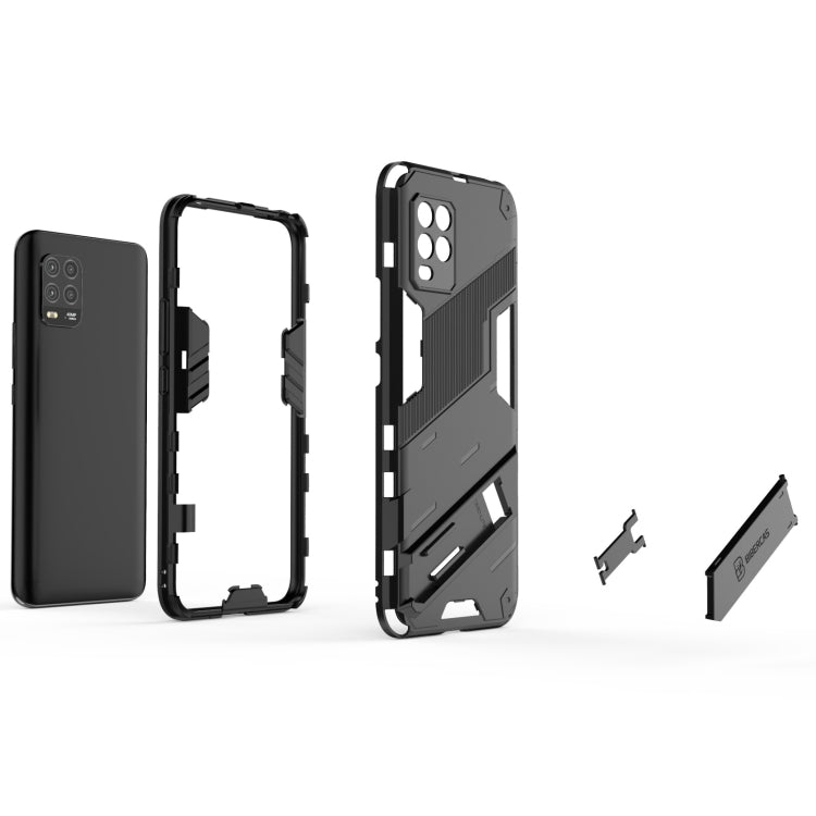 Custodia antiurto TPU con supporto per Xiaomi Mi 10 Lite 5G