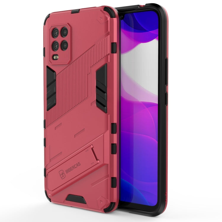Custodia antiurto TPU con supporto per Xiaomi Mi 10 Lite 5G