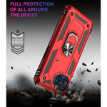 Custodia protettiva TPU e PC con supporto girevole per OPPO Reno4