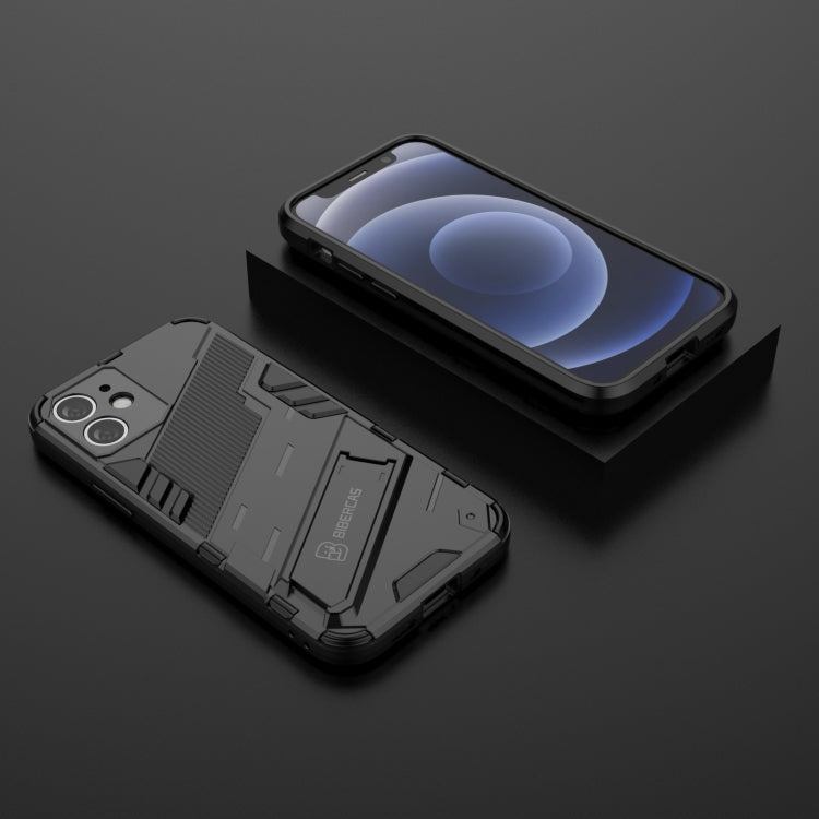 Custodia TPU antiurto con supporto invisibile per iPhone 12
