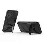 Custodia TPU antiurto con supporto invisibile per iPhone 12