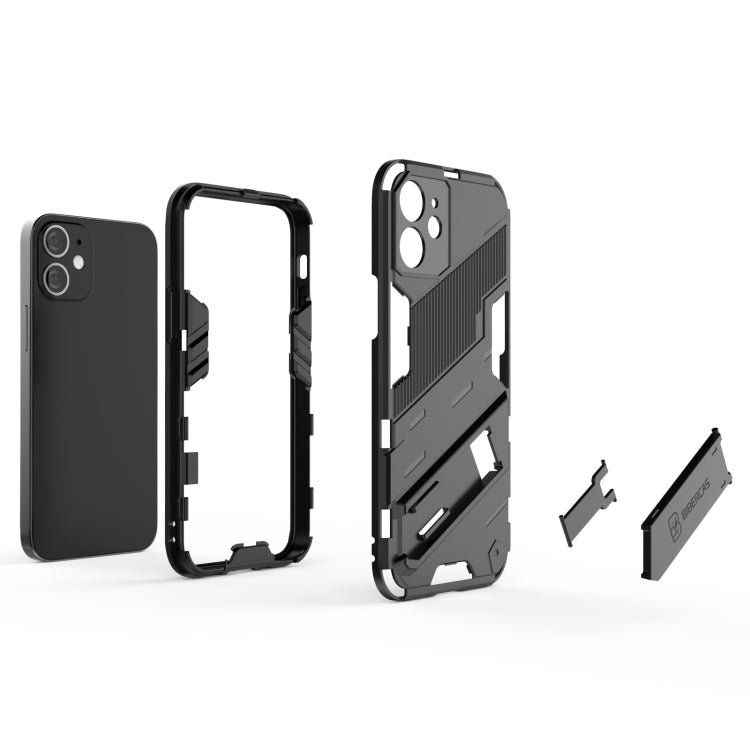 Custodia TPU antiurto con supporto invisibile per iPhone 12
