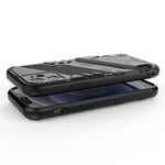 Custodia TPU antiurto con supporto invisibile per iPhone 12