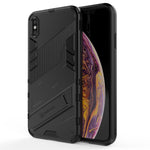 Custodia TPU antiurto con supporto invisibile per iPhone XS Max