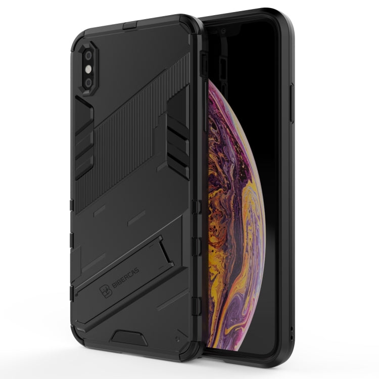 Custodia TPU antiurto con supporto invisibile per iPhone XS Max