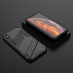 Custodia TPU antiurto con supporto invisibile per iPhone XS Max
