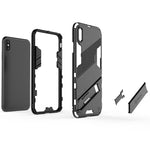 Custodia TPU antiurto con supporto invisibile per iPhone XS Max