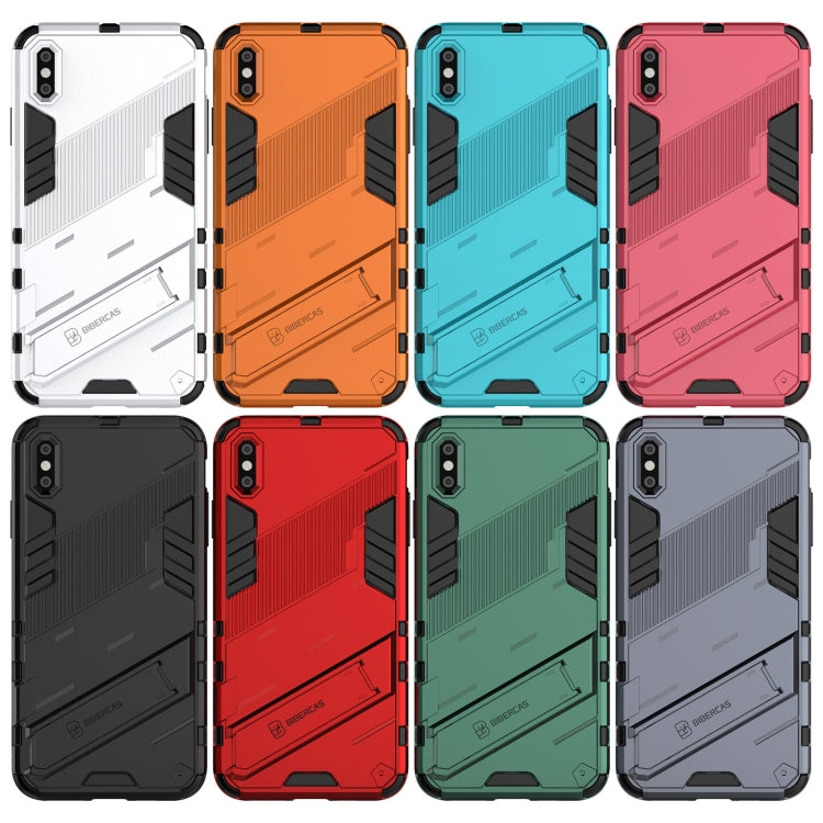 Custodia TPU antiurto con supporto invisibile per iPhone XS Max