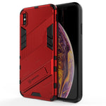 Custodia TPU antiurto con supporto invisibile per iPhone XS Max