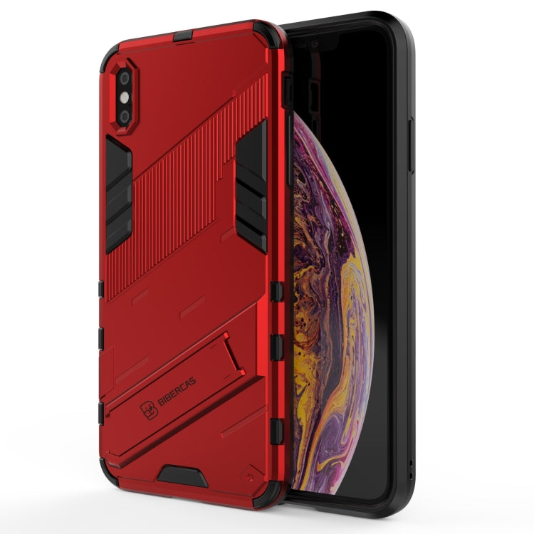 Custodia TPU antiurto con supporto invisibile per iPhone XS Max