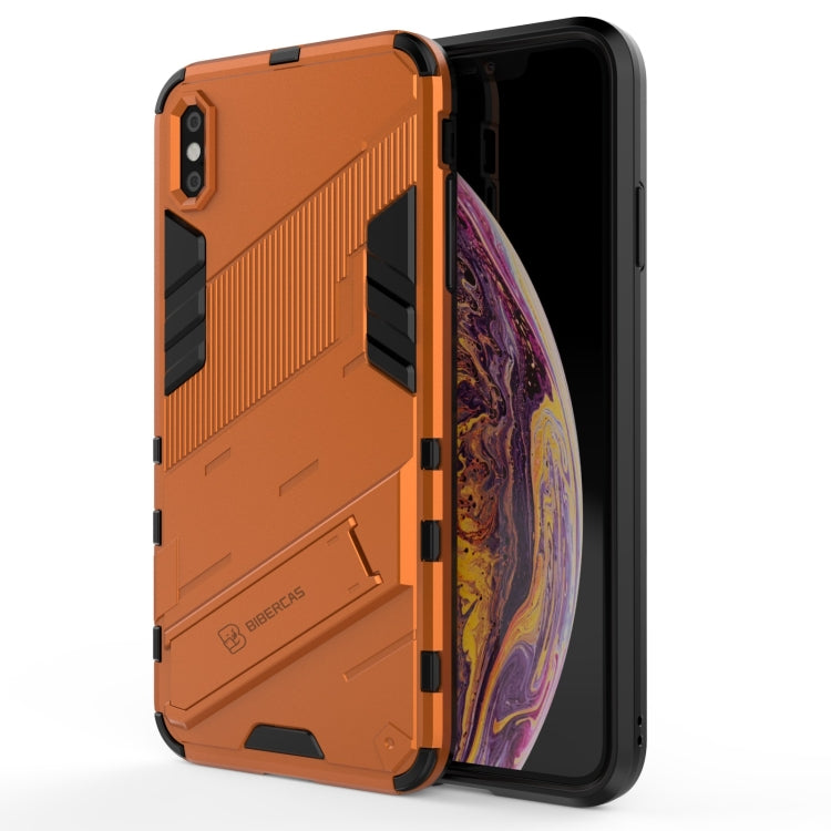Custodia TPU antiurto con supporto invisibile per iPhone XS Max