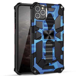 Custodia TPU antiurto camouflage con supporto per iPhone 11