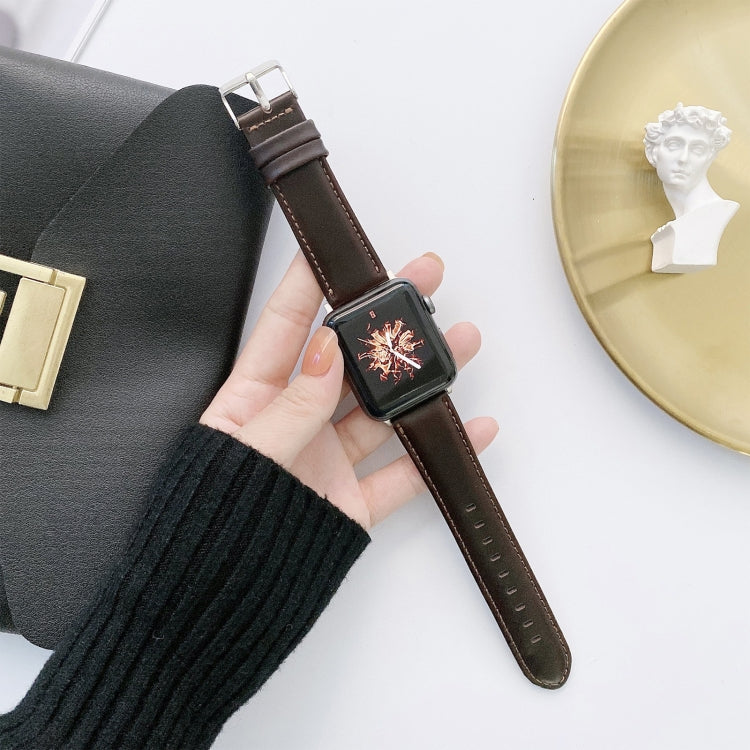 Cinturino in pelle Texture Crazy Horse per Apple Watch