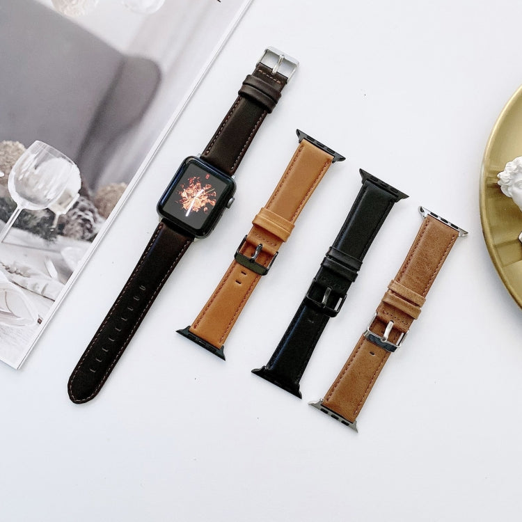 Cinturino in pelle Texture Crazy Horse per Apple Watch