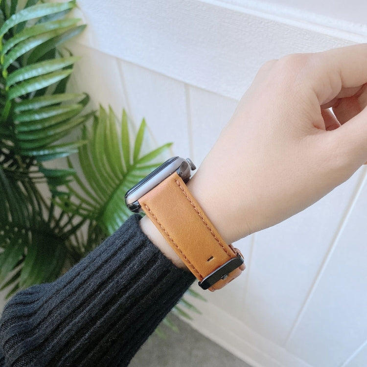 Cinturino in pelle Texture Crazy Horse per Apple Watch