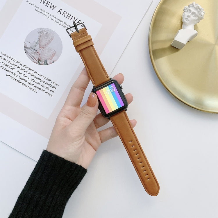 Cinturino in pelle Texture Crazy Horse per Apple Watch