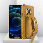 Custodia in pelle con motivo coccodrillo in TPU elettrolitico con cinturino da polso, For Huawei Mate 40 Pro Plus, For Huawei Nova 8, For Huawei Nova 8 SE, For Huawei Nova 8 Pro