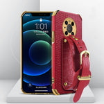 Custodia in pelle con motivo coccodrillo in TPU elettrolitico con cinturino da polso, For Huawei Mate 40 Pro Plus, For Huawei Nova 8, For Huawei Nova 8 SE, For Huawei Nova 8 Pro