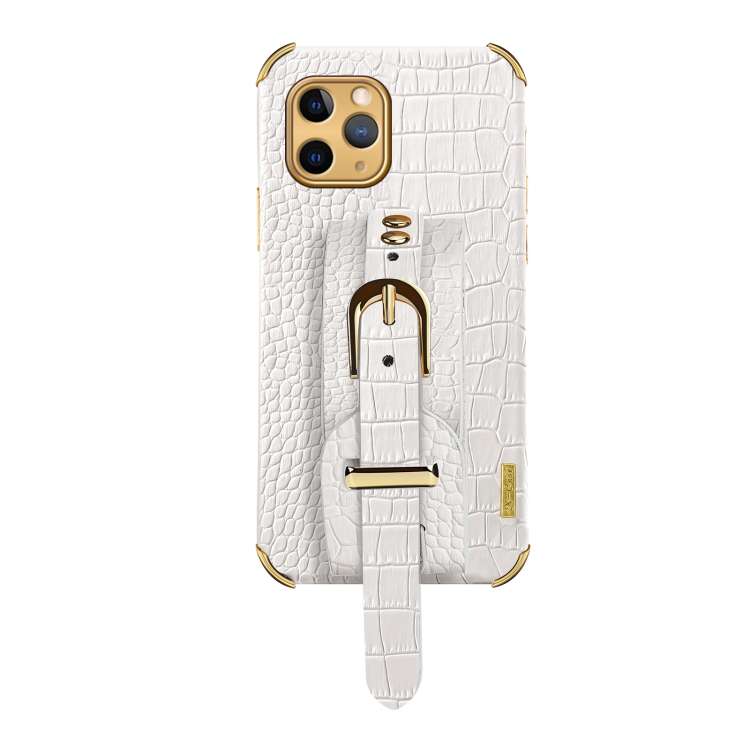 Custodia TPU effetto pelle coccodrillo con cinturino per iPhone 1