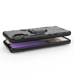Custodia TPU antiurto per Galaxy A32 4G con anello magnetico
