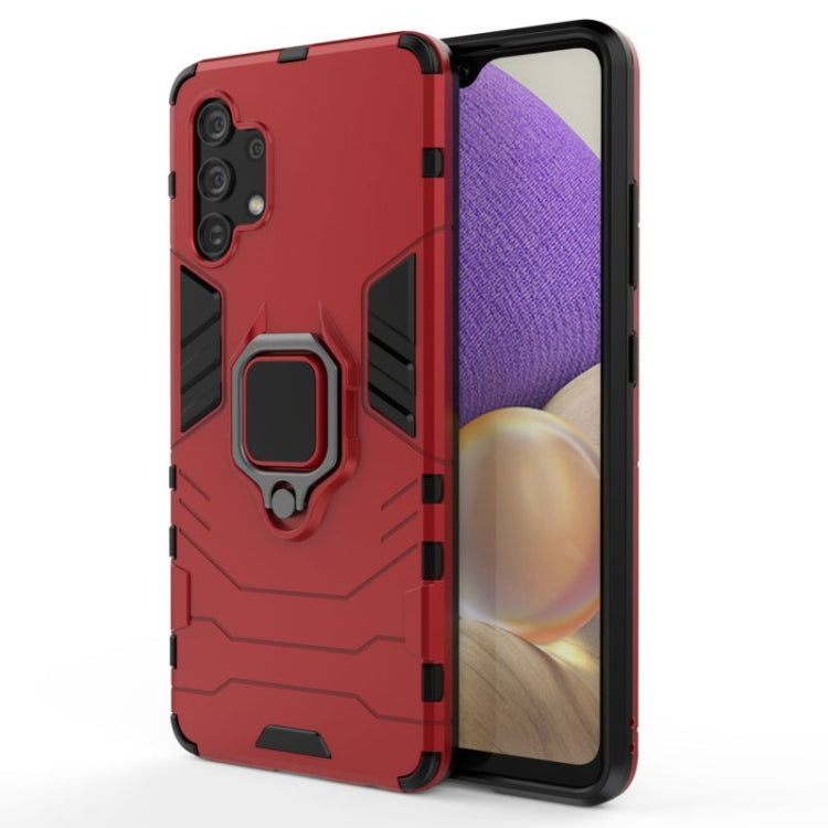 Custodia TPU antiurto per Galaxy A32 4G con anello magnetico
