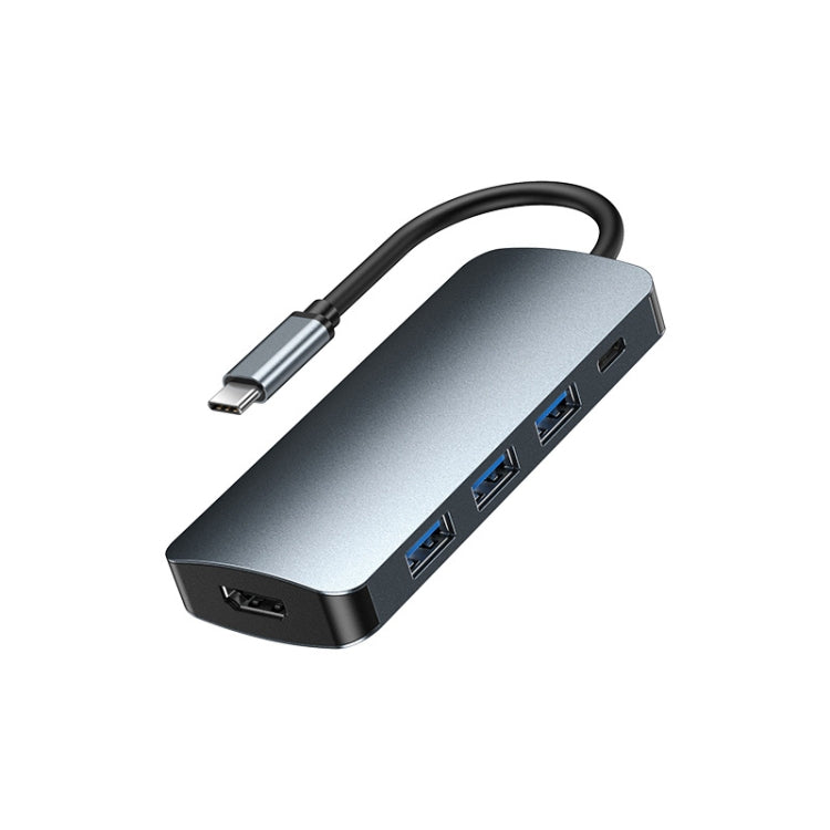 Remax RU-U5 Docking Station USB-C 5 in 1 in alluminio