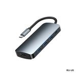 Remax RU-U5 Docking Station USB-C 5 in 1 in alluminio